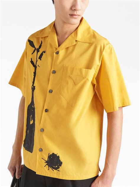 Prada bowling shirt logo